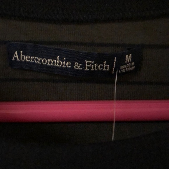 Abercrombie & Fitch Olive Striped Knit Dress - Picture 3 of 6